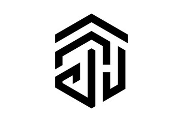 Template logo letter TJH ,for company branding logo 