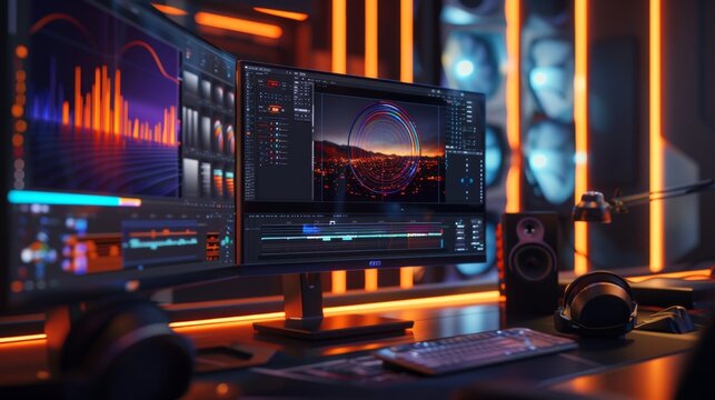 computer system setup for video editing