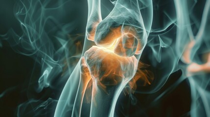 menisci of a human knee x ray