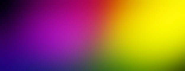 Abstract colorful gradient spotlight background banner of purple, red and yellow