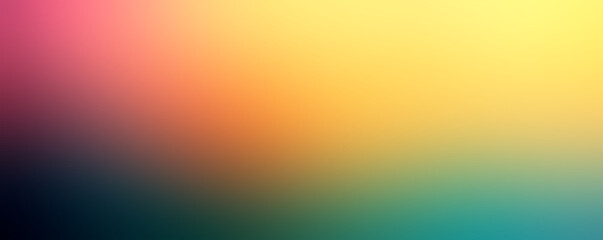 Abstract colorful gradient background banner of green, red and yellow