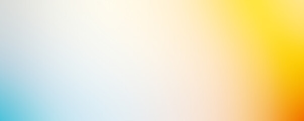 Abstract white, blue and yellow gradient background banner