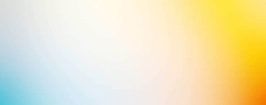 Abstract white, blue and yellow gradient background banner