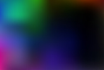 Dark Multicolor, Rainbow vector blurred bright background.