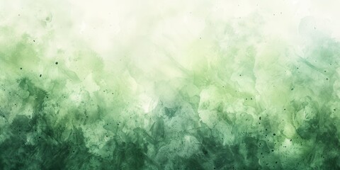 Obraz premium Fresh Green Eco Friendly Watercolor Background Generative AI