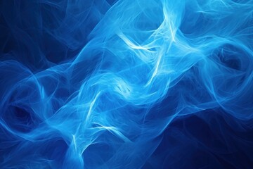 Expansive Abstract blue background. Wavy curve design. Generate Ai
