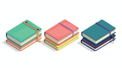 Notebook icon isolated. Flat design.