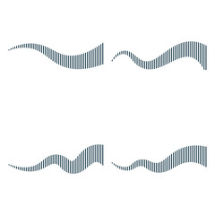 vector sound wave logo premium template bundle