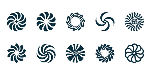 vector vortex logo premium template bundle © Superherzl