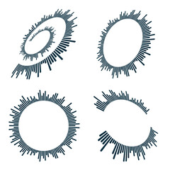 Fototapeta premium vector sound wave logo premium template bundle