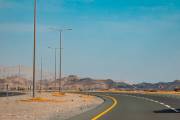Marjan island, Ras al Khaimah city in the UAE, kurort view
