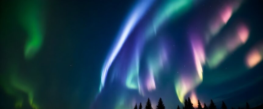 aurora borealis background create with ai