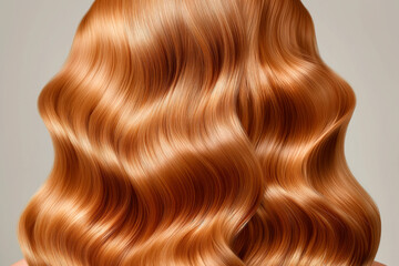 Fototapeta premium Haircare, hair care, hair of a woman, Red Hair
