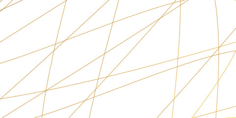 Obraz premium Abstract white background with golden lines .golden geometric random chaotic creative lines background backdrop .luxury modern technology concept diagonal line .
