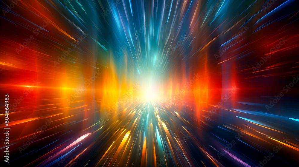 Wall mural abstract colorful glowing technology background. shiny backdrop with copy space.