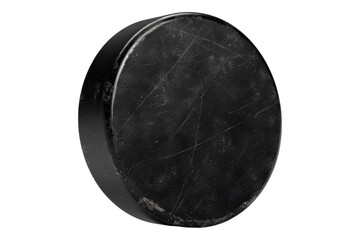 Hockey puck isolated on transparent background.