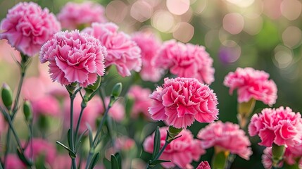 On Mother s Day vibrant carnations symbolizing mothers are bursting with color and it s customary to gift pink carnations