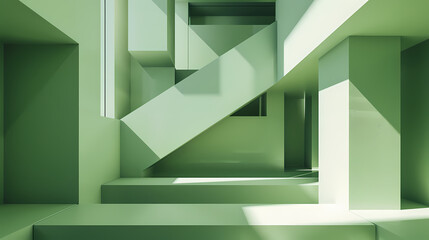 Structured Serenity: Geometric Green Innovations