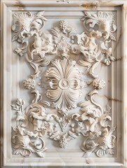 Baroque, barocco ornate gold and marble ceiling non linear reformation design. elaborate ceiling with intricate accents depicting classic elegance and architectural beauty