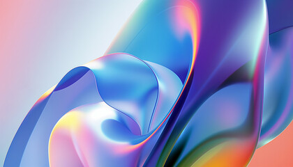 Swirling abstract waves in a vibrant color palette create a dynamic and energetic backdrop