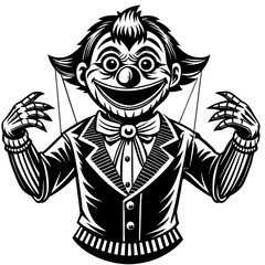 Puppet  vector silhouette 