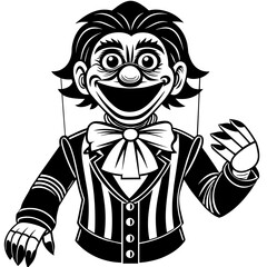 Puppet  vector silhouette 