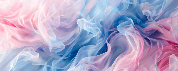Obraz premium soft swirling patterns of azure and soft pink, ideal for an elegant abstract background