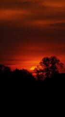 Fototapeta na wymiar wiosenny zachód słońca