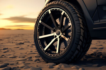 wide tire with new design and rim