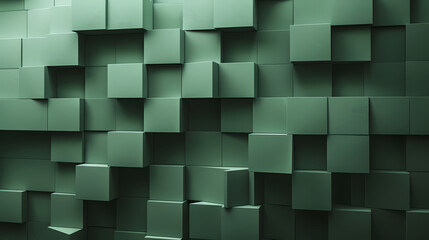 Contemporary Calm: Interlocking Green Geometry