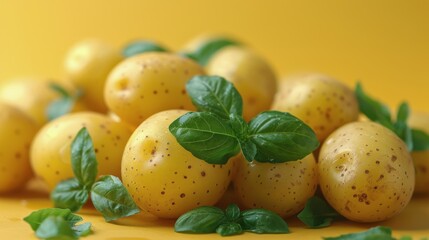 Water Droplets on Potatoes