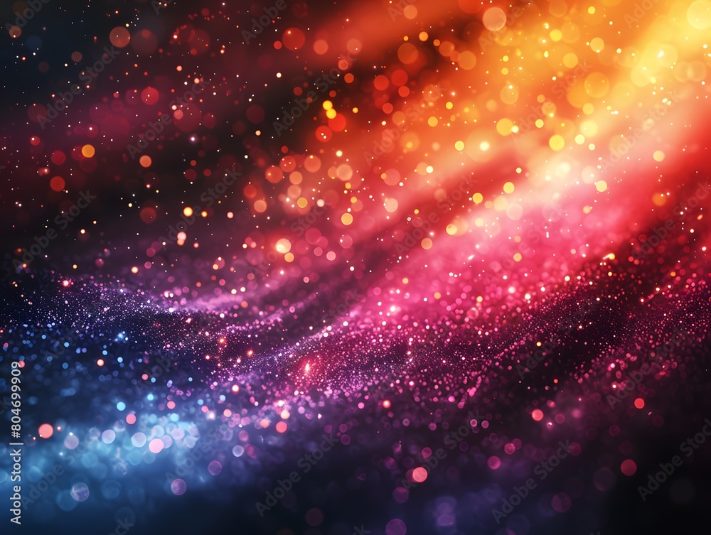 Fototapete Bright gradient background with colorful grains. It represents a mix of energy, movement, fun and liveliness with the grain of old computer graphics or noisy TV. It has a retro or futuristic feel.