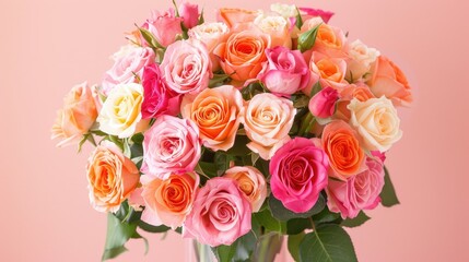 Obraz premium Celebrate Mother s Day with a stunning bouquet of roses