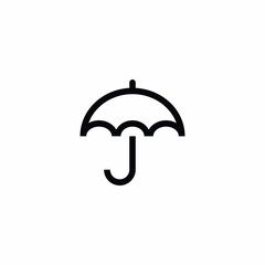 umbrella rain protection weather icon