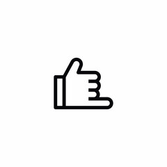 little finger hand gesture swear icon