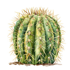 Barrel cactus (Echinocactus grusonii)