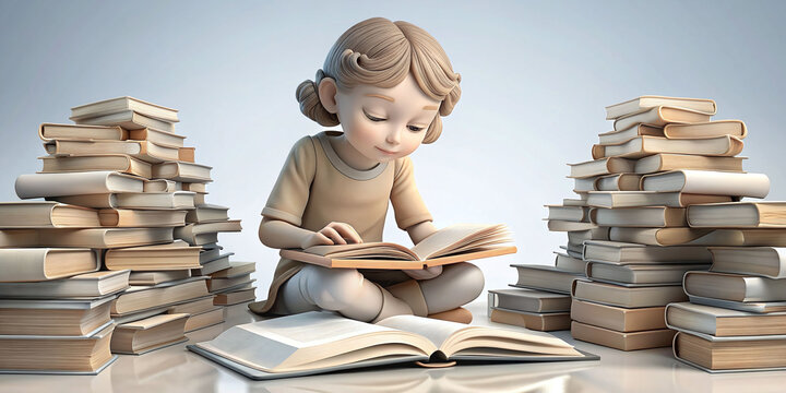 a child reads a book in depth and inquisitively when the child is hungry for knowledge.