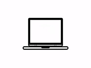 laptop icon with empty screen