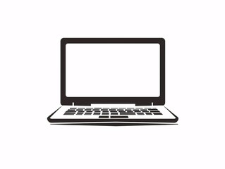 laptop icon with empty screen