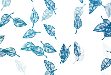 Light BLUE vector hand painted pattern.