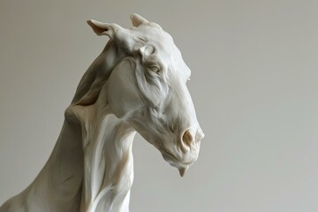 Detailed Animal poly sculpture. Design paper. Generate Ai