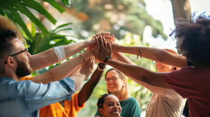 Employees organizing a team-building workshop focused on diversity and inclusion, fostering understanding and empathy among team members. Stimulus and inspiration, respect and supp