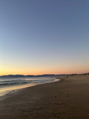 Obraz premium sunset at the California Pacific Ocean beach 