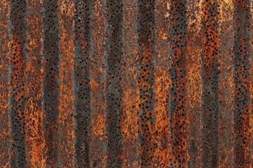 Textured Gradient of Rust on Metal Surface