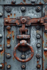 Rusted Iron Texture with Varied Patterns and Colors