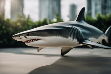'background shark white amphibious animal aquatic big cut cut-out danger dangerous eat fear fin...