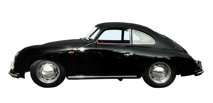 Porsche 356C coup&egrave; 1600 isolated, Modena Italy, April 14, 2024