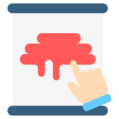 Finger Paint multi color icon, related to kindergarten theme, use for UI or UX kit, web and app development.