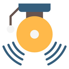 School Bell multi color icon, related to kindergarten theme, use for UI or UX kit, web and app development.