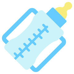 Feeding Bottle multi color icon, related to kindergarten theme, use for UI or UX kit, web and app development.